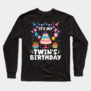 It's My Twin's Birthday Cute Long Sleeve T-Shirt